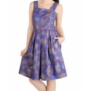 Bea & Dot Modcloth Purple Galaxy Fireworks Dress